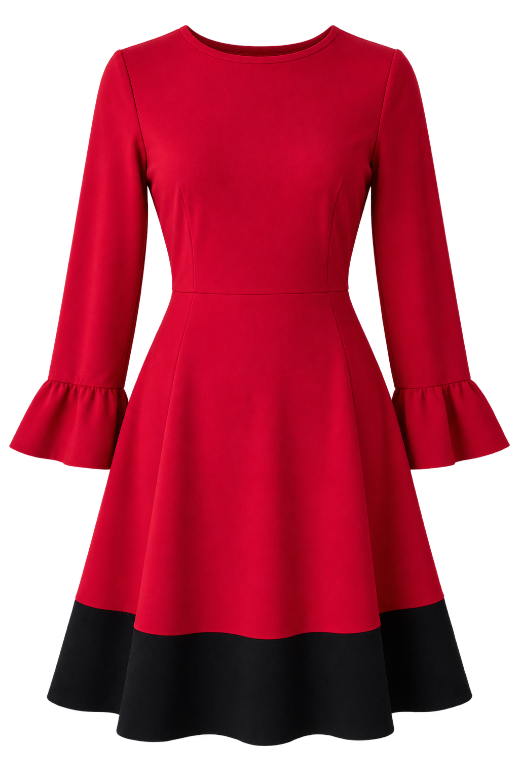 Crimson Hour | Kate Spade Colorblock Bell Sleeve Dress — Size 8