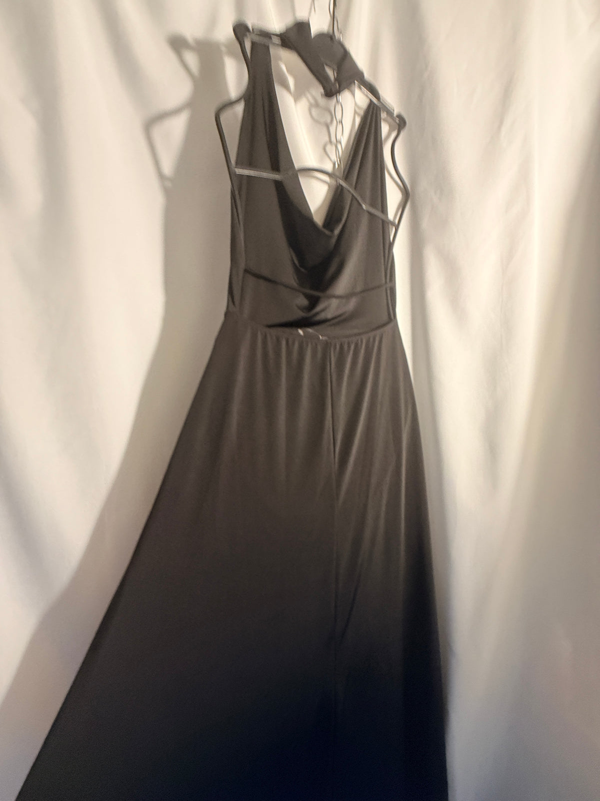 Hidden Treasure: After Dark Cowl-Neck Maxi Dress — Fashion Nova
