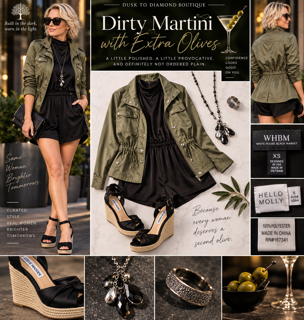 Dirty Martini with Extra Olive | Curated Outfit Bundle size small