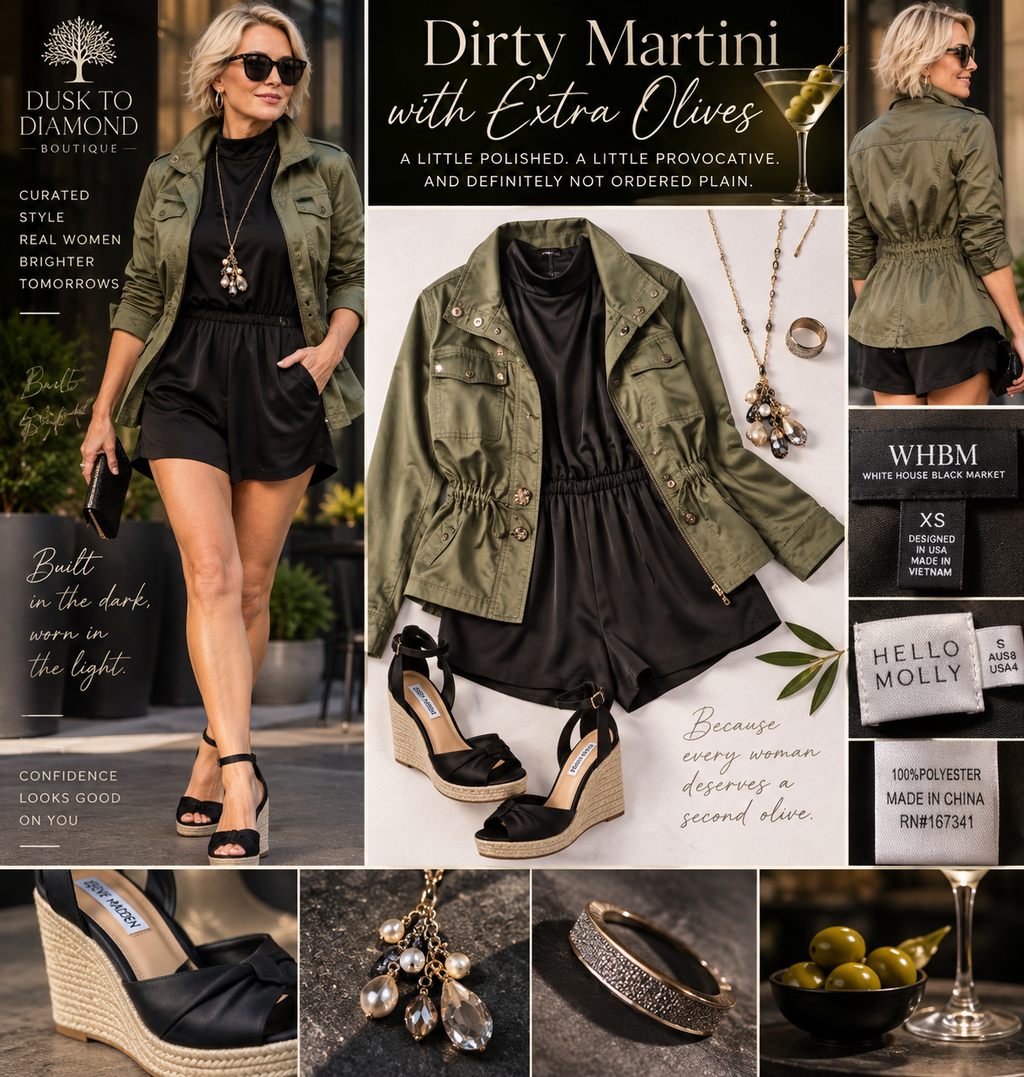 Dirty Martini with Extra Olive | Curated Outfit Bundle size small