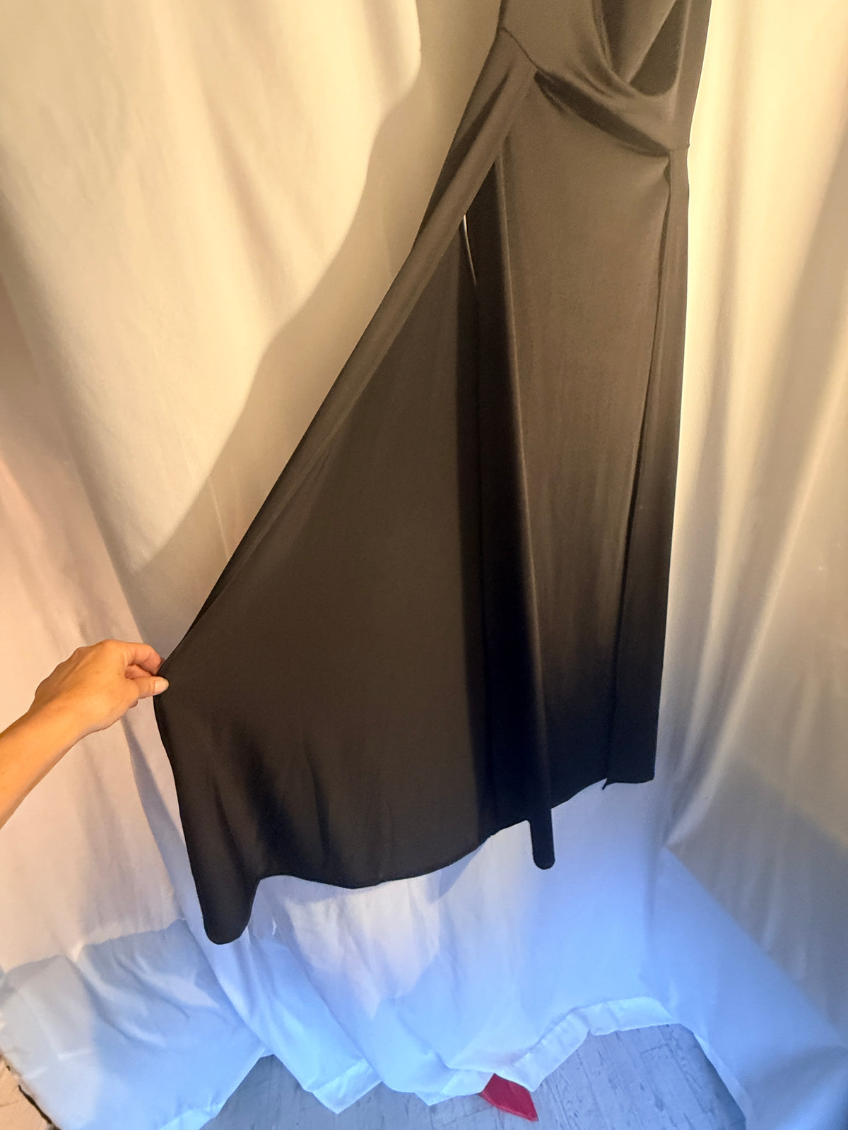 Hidden Treasure: After Dark Cowl-Neck Maxi Dress — Fashion Nova
