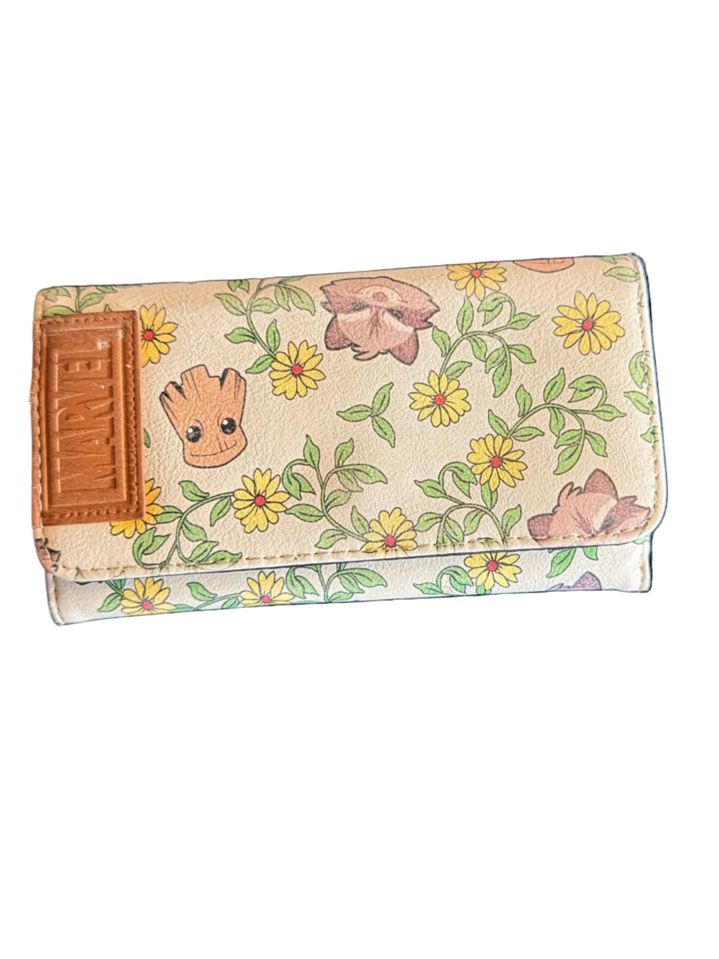 🌼 I Am Groot — Marvel Groot & Rocket Floral Wallet
