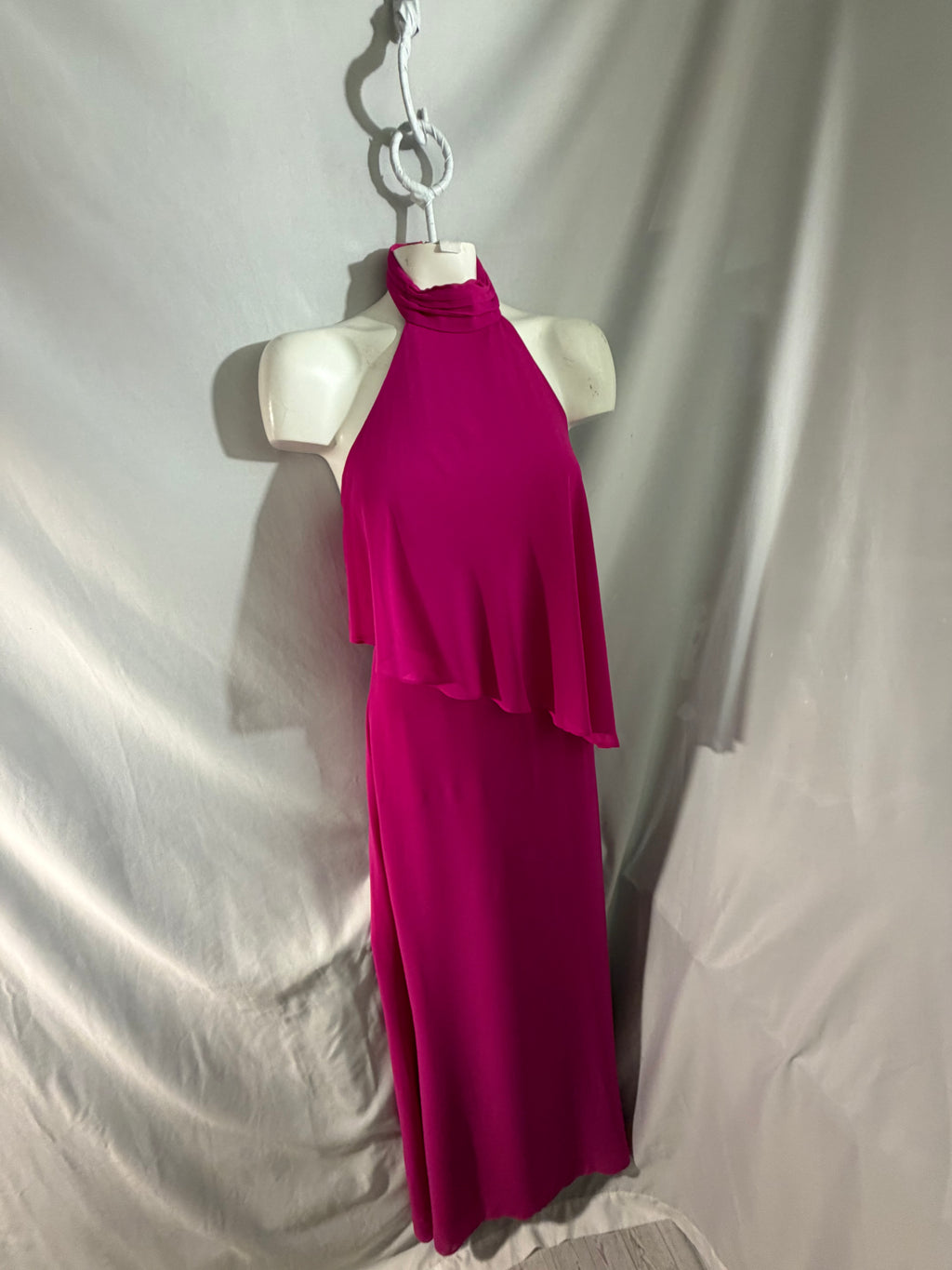 Electric Entrance | Laundry by Shelli Segal Pink Halter Maxi Dress