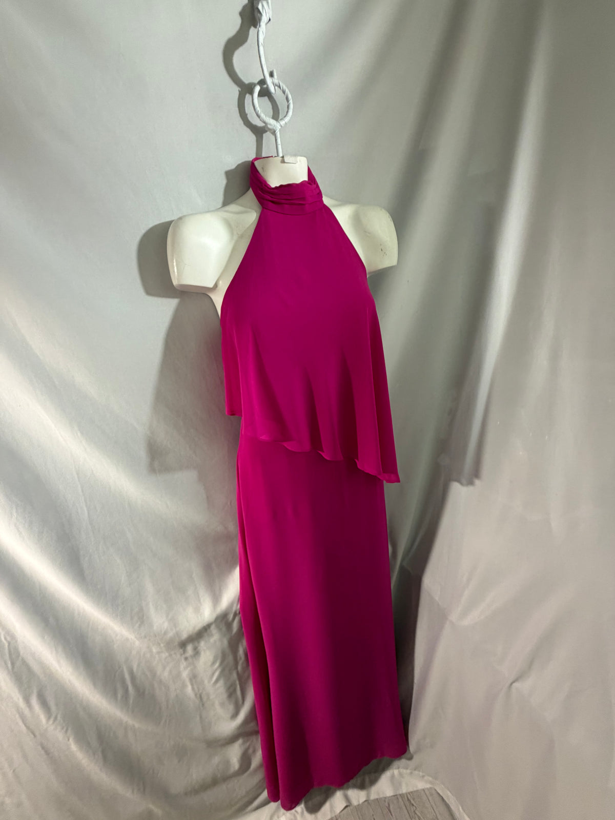 Electric Entrance | Laundry by Shelli Segal Pink Halter Maxi Dress