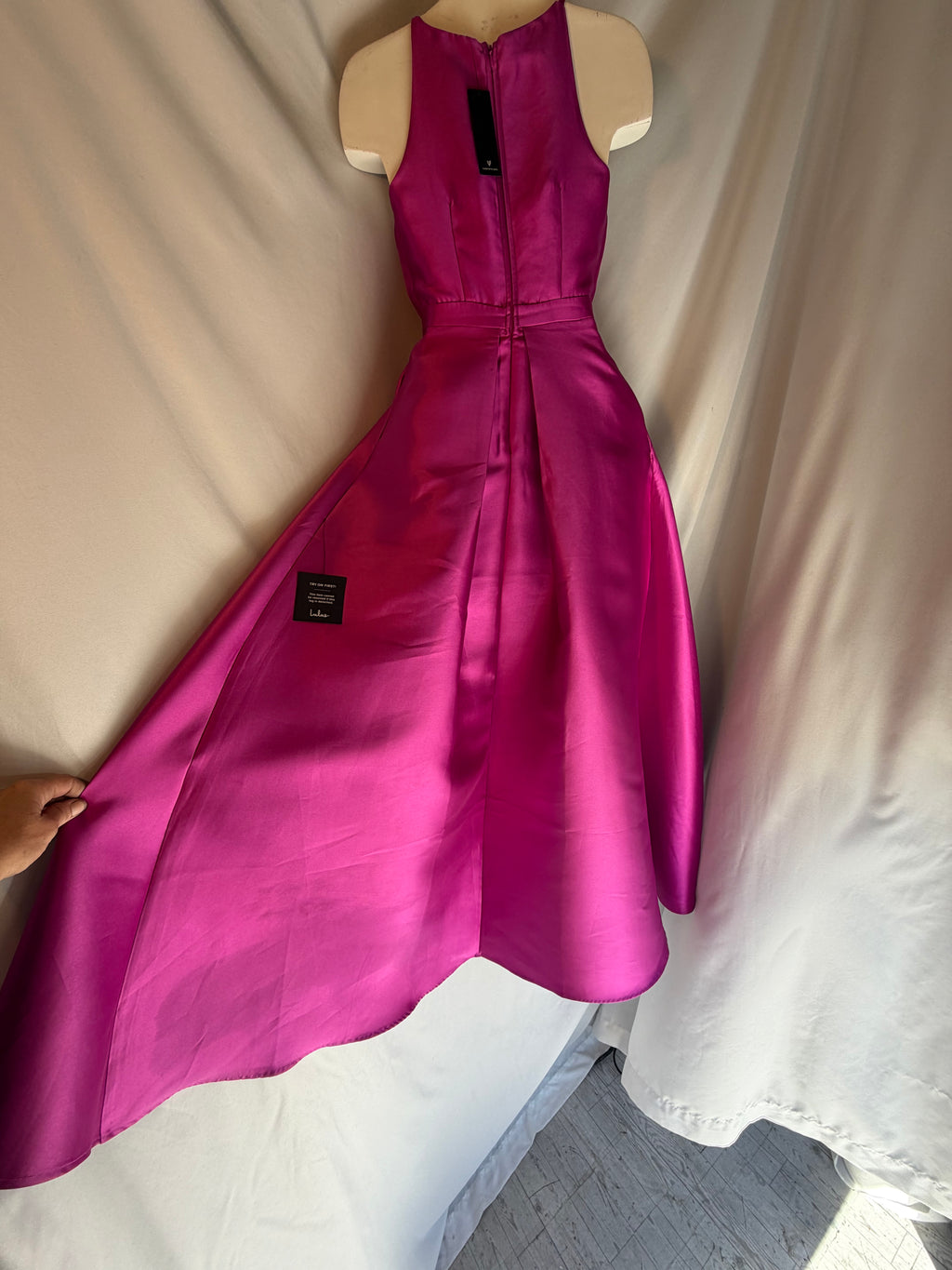 Fuchsia Flair — Lulus Broadway Show Magenta High-Low Gown