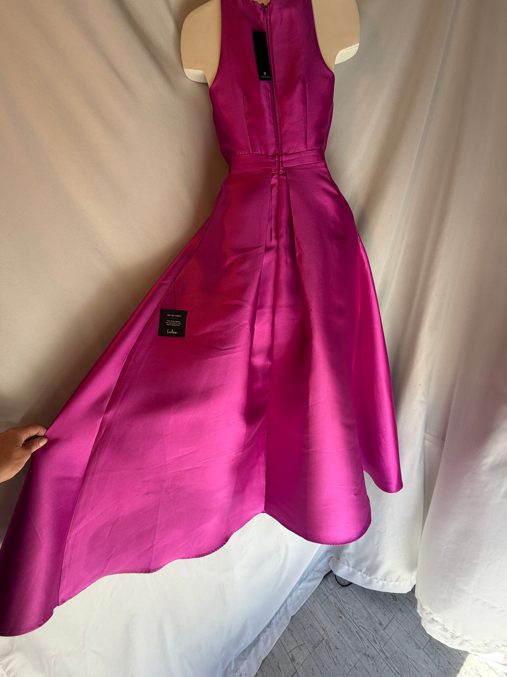 Fuchsia Flair — Lulus Broadway Show Magenta High-Low Gown