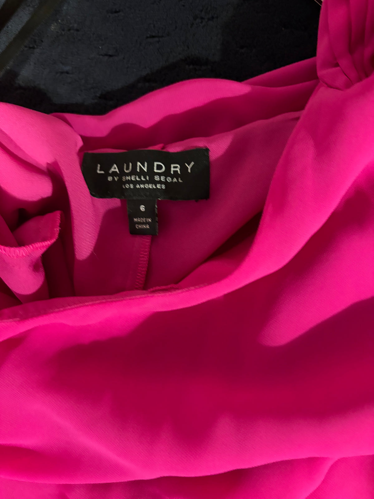 Electric Entrance | Laundry by Shelli Segal Pink Halter Maxi Dress