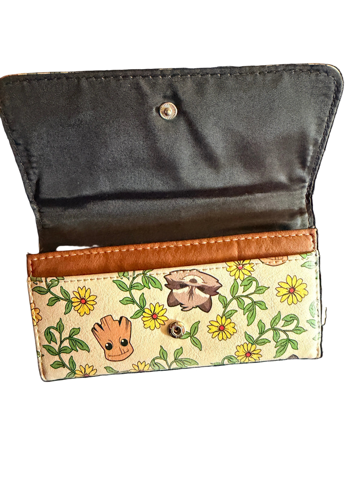 🌼 I Am Groot — Marvel Groot & Rocket Floral Wallet
