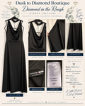 Hidden Treasure: After Dark Cowl-Neck Maxi Dress — Fashion Nova