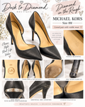 Diamond in the Rough: Michael Kors Black Pointed-Toe Pumps — 8M
