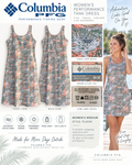 Columbia PFG Freezer III Tank Dress | Women’s Medium | Sage Multi Print