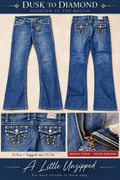 A Little Unzipped | D-Fuz Embellished Jeans — Size 15/16 NWT Zipper Broken