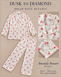 Briar Rose Reverie | Amanda Stewart Satin Pajama Set — Large
