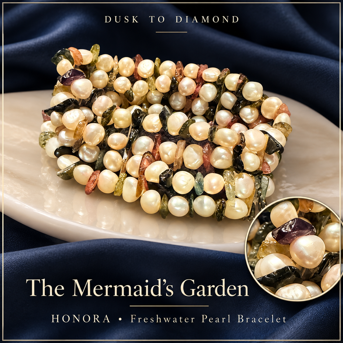 The Mermaid’s Garden — HONORA Freshwater Pearl Bracelet