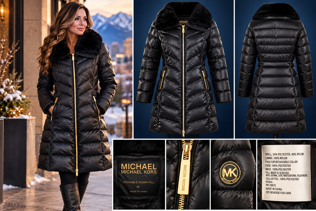 The Midnight Heiress | Michael Kors Long Down Puffer Coat Meduim