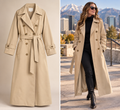 The Classic Entrance | H&M Long Beige Trench Coat | NWT | Size Small