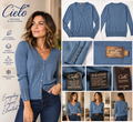 Cielo Blue Silk-Blend Button Front Cardigan – Size S – NWT