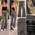 Live Love Dream Gray Bootcut Yoga Pants Size Small