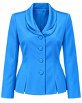 The Azure Affair | 100% Silk Statement Jacket Size 6p