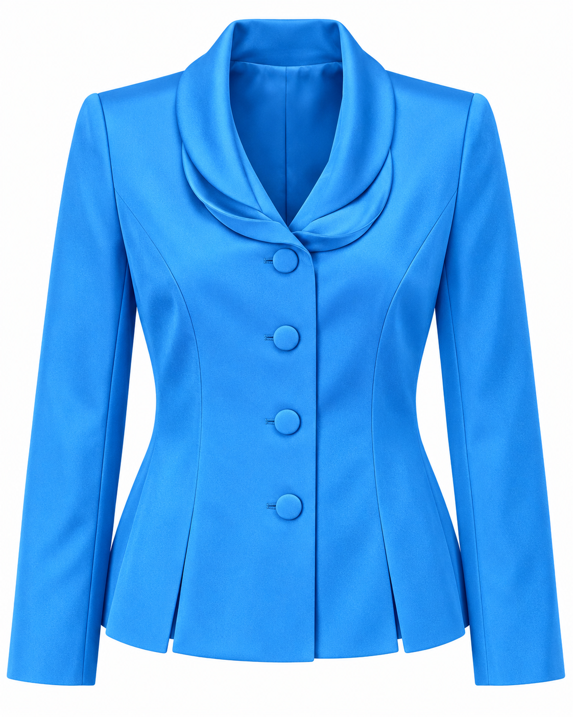 The Azure Affair | 100% Silk Statement Jacket Size 6p